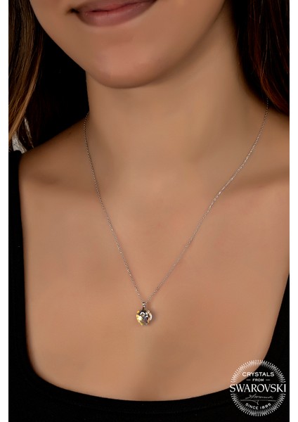 Crystal Kadın Kalp Gümüş Kolye fiyatları