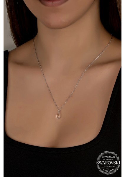 Crystal Kadın Metal Drop Gümüş Kolye fiyatları