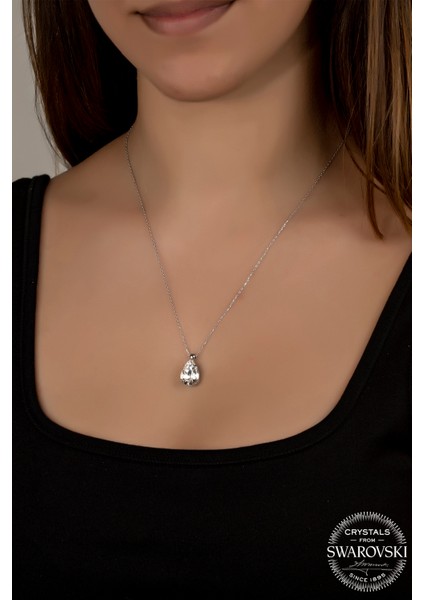 Crystal Kadın Damla Gümüş Kolye fiyatları