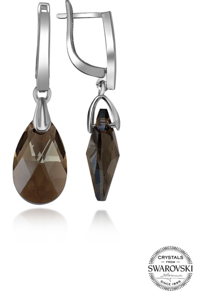Crystal Kadın Green Sallantılı Damla Küpe