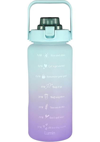 Lumin Water Bottle 2 Litre Su Matarası Bpa Free Su Şişesi Suluk