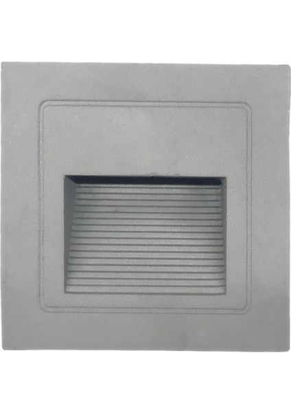 3W LED Işık Açık Adım Lamba Kare Footlight-Gümüş Nötr Işık - Gümüş Nötr, 85MM (Yurt Dışından)