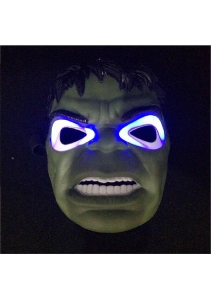 Avangers Pilli Işıklı Hulk Maskesi Kaliteli