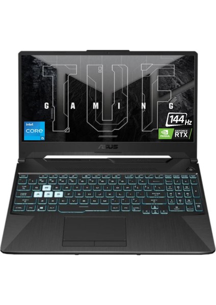 Tuf F15 Gaming FX506HC-HN409 Intel Core i5 11400H 16 GB 512 GB SSD 4 GB RTX3050 144Hz Freedos 15.6" Taşınabilir Bilgisayar HN40919 ZETTAÇANTA