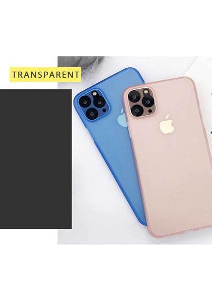 Apple iPhone 11 Pro Max Mat Ultra Ince Renkli Kılıf Eko Pp Kapak