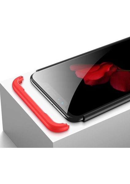 Xiaomi Mi Max 3 Kılıf 360 Tam Koruma Ön ve Arka Sert Mika Kapak Orjinal Ays Gkk Kapak