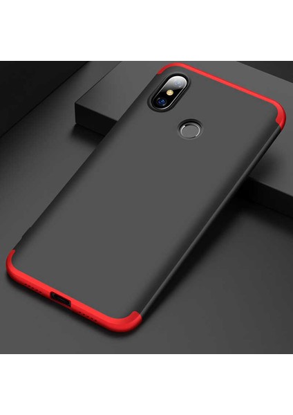 Xiaomi Mi Max 3 Kılıf 360 Tam Koruma Ön ve Arka Sert Mika Kapak Orjinal Ays Gkk Kapak