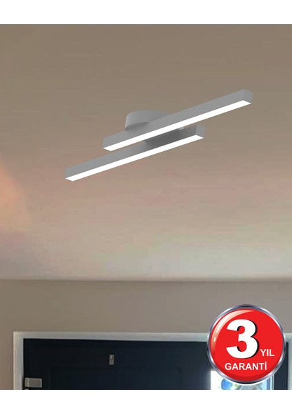 Hegza Lighting Marea ( Gri Kasa, Beyaz Işık ) Ledli Modern Plafonyer LED Avize