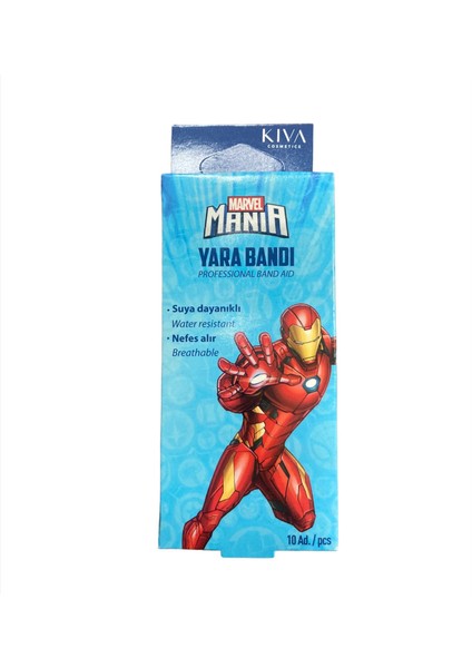 Mania Iron Man Yara Bandı Çocuk 10'lu