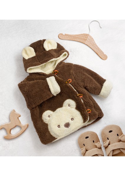 Figürlü Peluş Bebek Ceketi