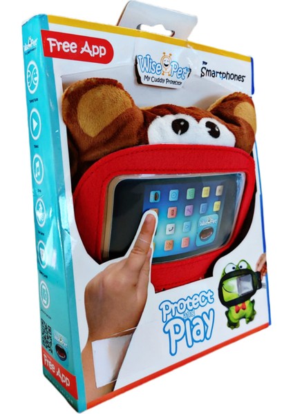 Wisa-Pet Benim Sevimli Peluş Telefon Tutucu Koruyucum Kırılmaz Tablet Kahverengi fiyatları