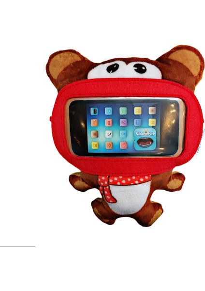 Wisa-Pet Benim Sevimli Peluş Telefon Tutucu Koruyucum Kırılmaz Tablet Kahverengi modelleri