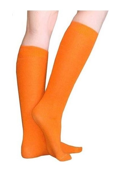 Koton Turuncu Dizaltı Çocuk Çorap