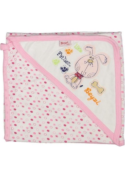 Tavşan Baskılı Tek Kat Battaniye Kundak Battaniye