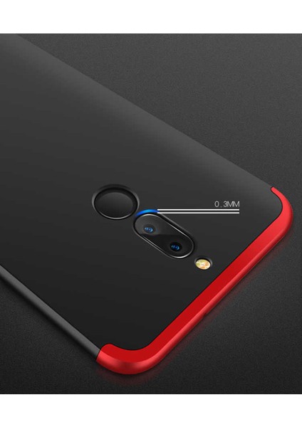 Huawei Mate 10 Lite Kılıf 360 Tam Koruma Ön ve Arka Sert Mika Kapak Orjinal Ays Gkk Kapak