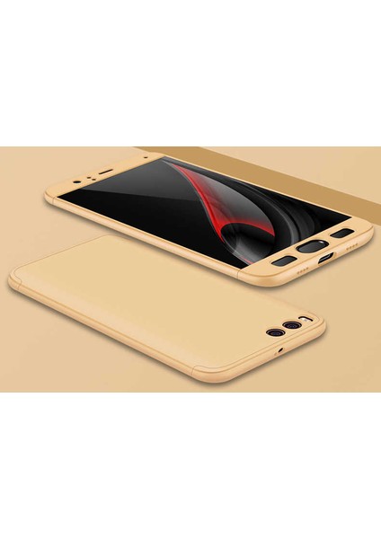 Xiaomi Mi 6 Kılıf 360 Tam Koruma Ön ve Arka Sert Mika Kapak Orjinal Ays Gkk Kapak