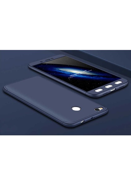 Xiaomi Redmi 4x Kılıf 360 Tam Koruma Ön ve Arka Sert Mika Kapak Orjinal Ays Gkk Kapak
