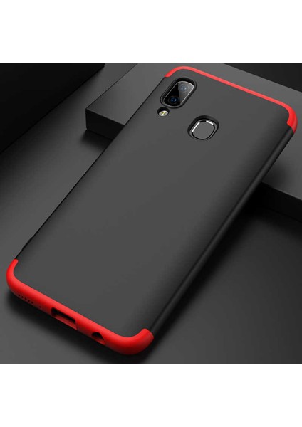Samsung Galaxy A20 Kılıf 360 Tam Koruma Ön ve Arka Sert Mika Kapak Orjinal Ays Gkk Kapak