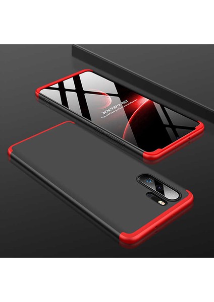 Huawei P30 Pro Kılıf 360 Tam Koruma Ön ve Arka Sert Mika Kapak Orjinal Ays Gkk Kapak