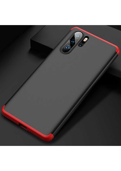 Huawei P30 Pro Kılıf 360 Tam Koruma Ön ve Arka Sert Mika Kapak Orjinal Ays Gkk Kapak