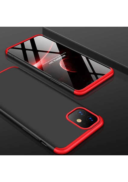 Apple iPhone 11 Kılıf 360 Tam Koruma Ön ve Arka Sert Mika Kapak Orjinal Ays Gkk Kapak