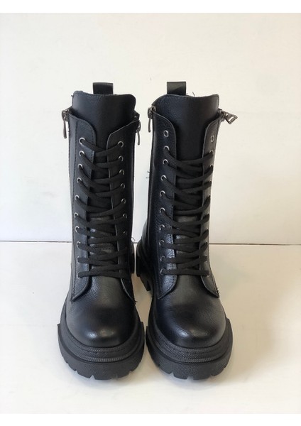 Kafkaslar Uzun Hafif Taban Dikişli Fermuar Detaylı Bayan Postal Bot fırsatları