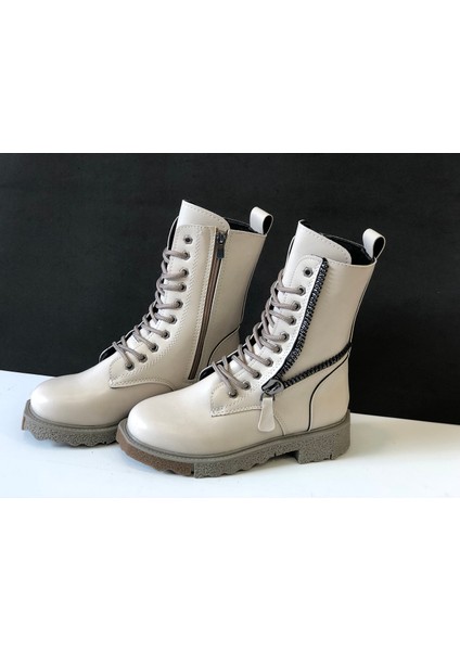 Kafkaslar Fermuar Süs Detaylı Yeni Model Bayan Postal Bot fırsatları