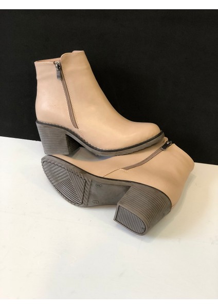 Kafkaslar 6 cm Kırılmaz Topuklu Kısa Boy Bayan Klasik Bot modelleri