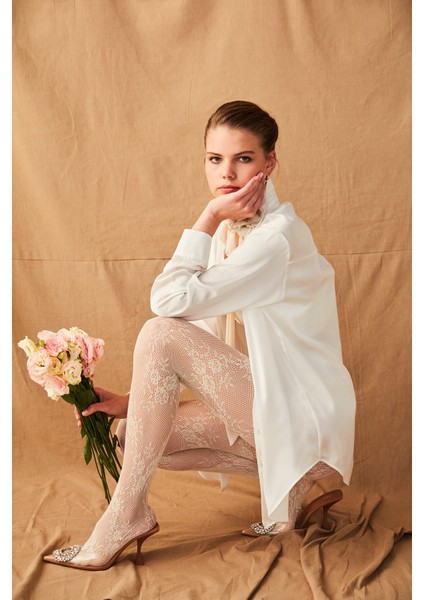 Vanilya Roses File Külotlu Çorap fiyatları