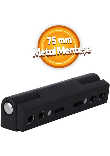 Pvc Pimapen Pencere Menteşesi Metal 75 mm Siyah