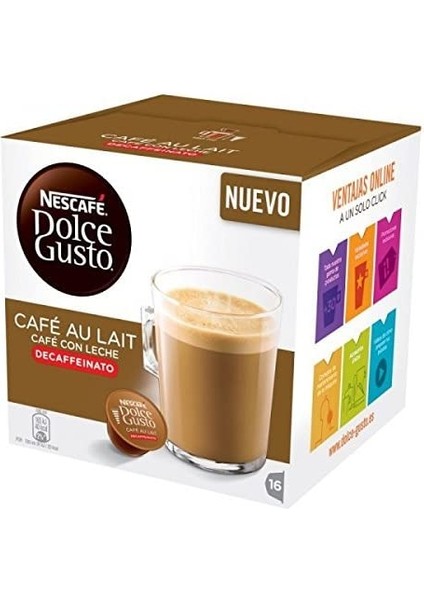Nescafe Dolce Gusto Cafe Au Laıt Decaffeınato16X