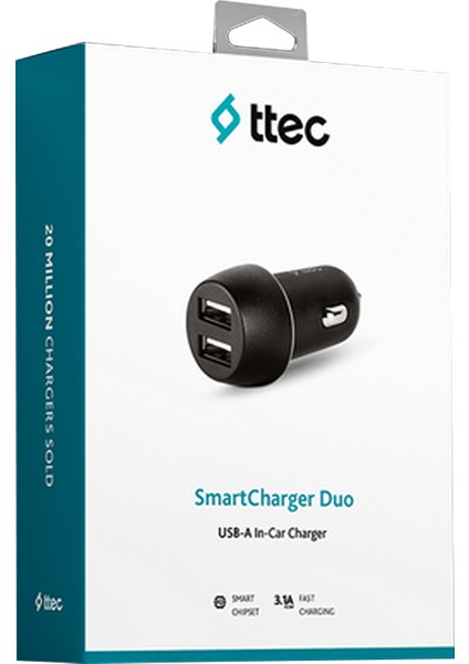 Smartcharger Duo 3.1A Araç Şarj Aleti