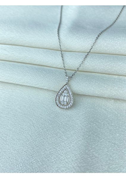 925 Ayar Gümüş Damla Kolye fiyatları