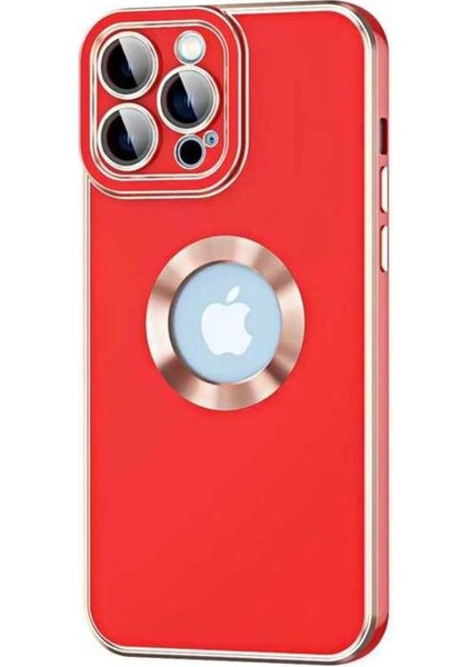 iPhone 14 Pro Max Kılıf Kamera Korumalı Logo Çevresi Halka Tasarım Lüx Kapak