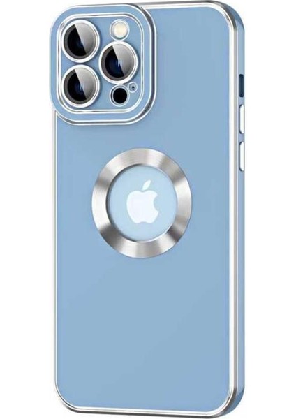 iPhone 14 Pro Max Kılıf Kamera Korumalı Logo Çevresi Halka Tasarım Lüx Kapak