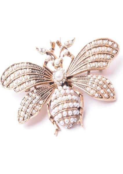 Broş Fıgurlu Otantık Desenli Bronz Kristal Taşli fiyatları