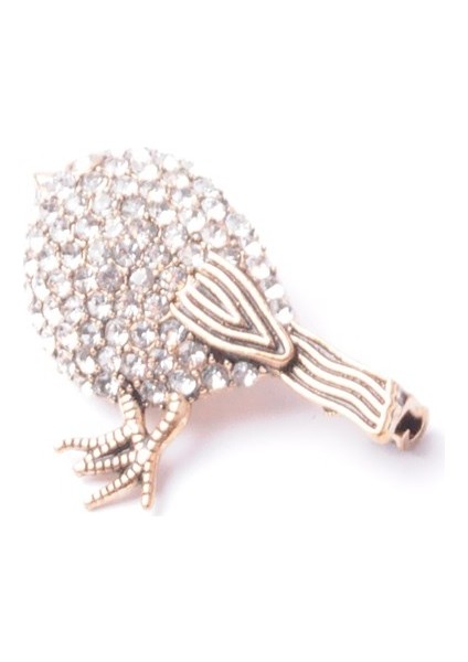 Broş Fıgurlu Otantık Desenli Bronz Kristal Taşli fiyatları