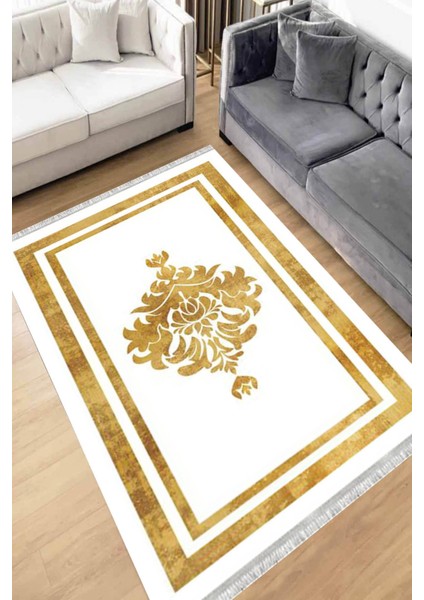 Eko Dijital Baskı Yıkanabilir Kaymaz Taban Dekoratif Salon Halısı Mutfak Halısı Yolluk