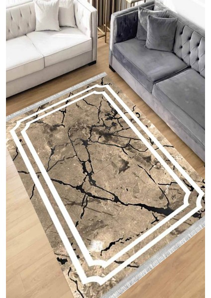 Eko Dijital Baskı Yıkanabilir Kaymaz Taban Dekoratif Salon Halısı Mutfak Halısı Yolluk