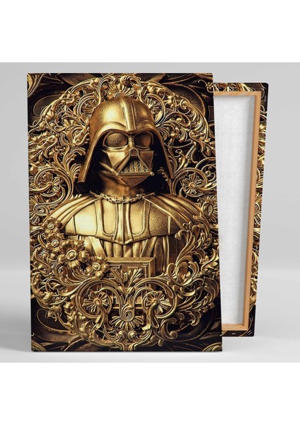 Darth Vader Star Wars Yıldız Savaşları Karalık Taraf Dark Side Altın Varaklı Çerçeve