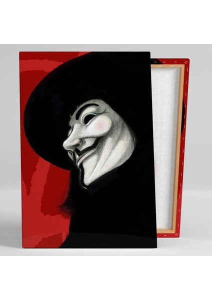 V For Vendetta Filmi Maske Fikirler Kurşun Istemez Kanvas Tablo