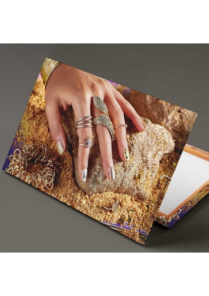 Gold Yüzük Bilezik ve Bileklik Altın Aksesuar Kuyumcu Dekorasyon Kanvas Tablo fiyatları