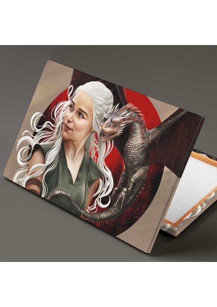 Game Of Thrones Khaleesi ve Ejderhası Taht Oyunları Dizi Kanvas Tablo