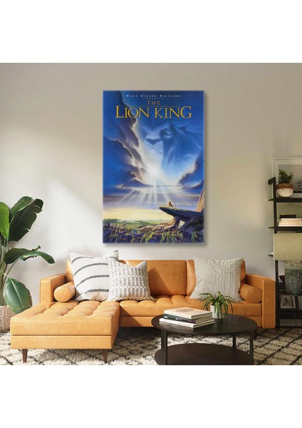 Aslan Kral Filmi Lion King Orjinal Afişi Efsane Animasyon Filmi Kanvas Tablo