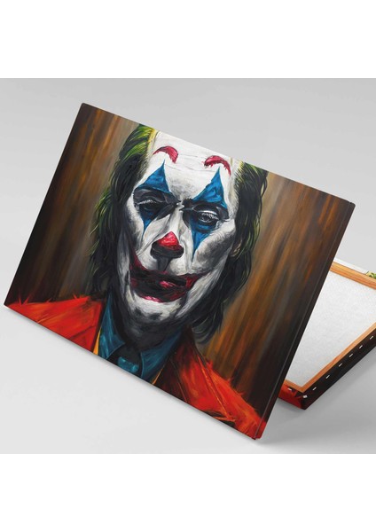 Kırmızı Ceketli Yeşil Saçlı Joker Portresi Ilüstrasyon Gotham City Kanvas Tablo fiyatları