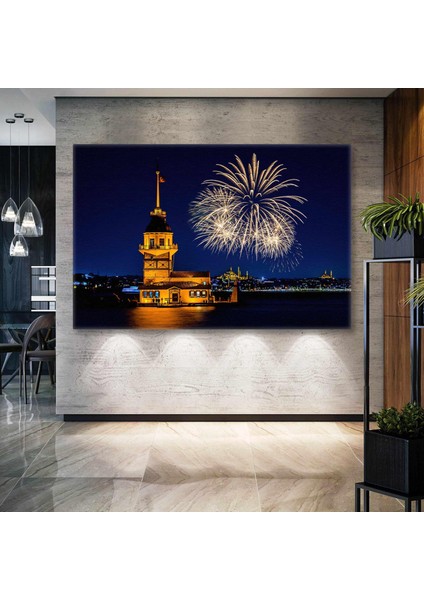 Kız Kulesi Istanbulun Simgesi Manzara Kanvas Tablo