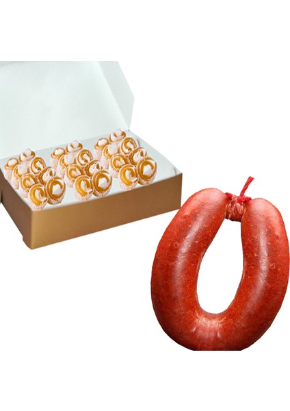 Meşhur Afyonkarahisar Taze Kaymaklı Lokumu 500 gr ve Afyonkarahisar Sucuğu 300 gr