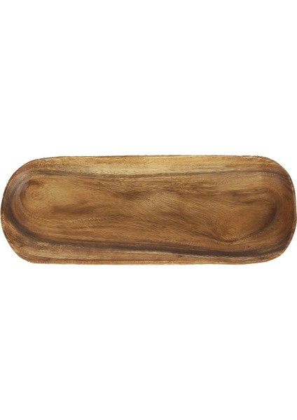 Akasya Ağacı El Yapımı Oval Sunum Tepsisi WD6315/RE211 43,5X16,5CM