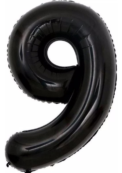 Rakam Folyo Balon Siyah Rakam Balon Siyah Yaş Balon 76 cm Sayı Balon Uçan Balon Helyum Balon