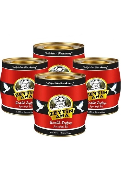 Gemlik Zeytini Katırlı Zeytini Avantaj Paket 4x2 Toplam 8 KG(XL) Siyah Zeytin